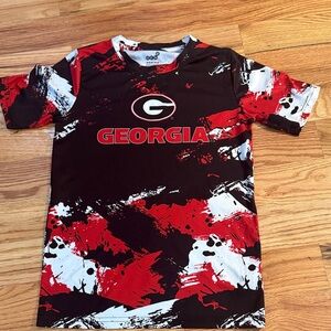 Georgia Kids Graphic Performance T-Shirt - Red and Black